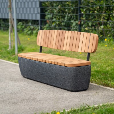 Bench Bien with backrest