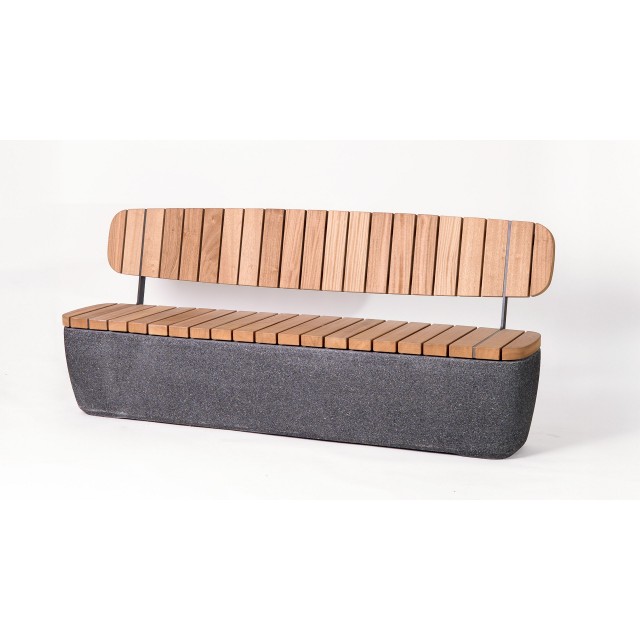 Bench Bien with backrest