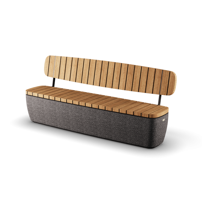 Bench Bien with backrest