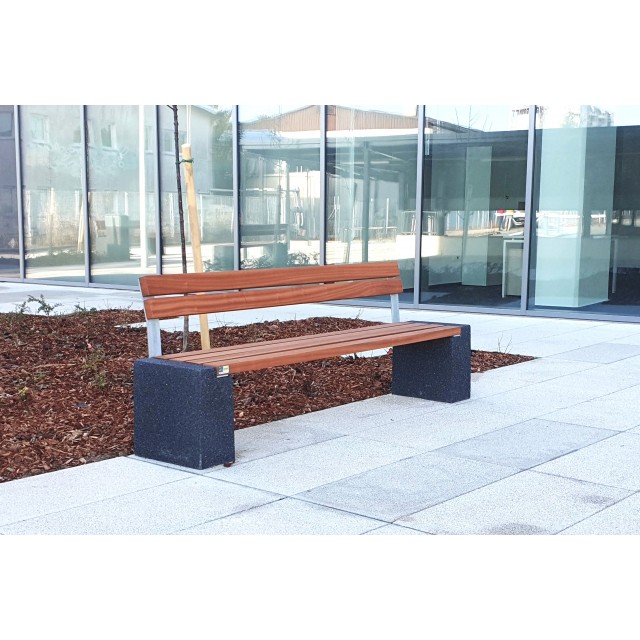 Bench Quadro 420 with backrest