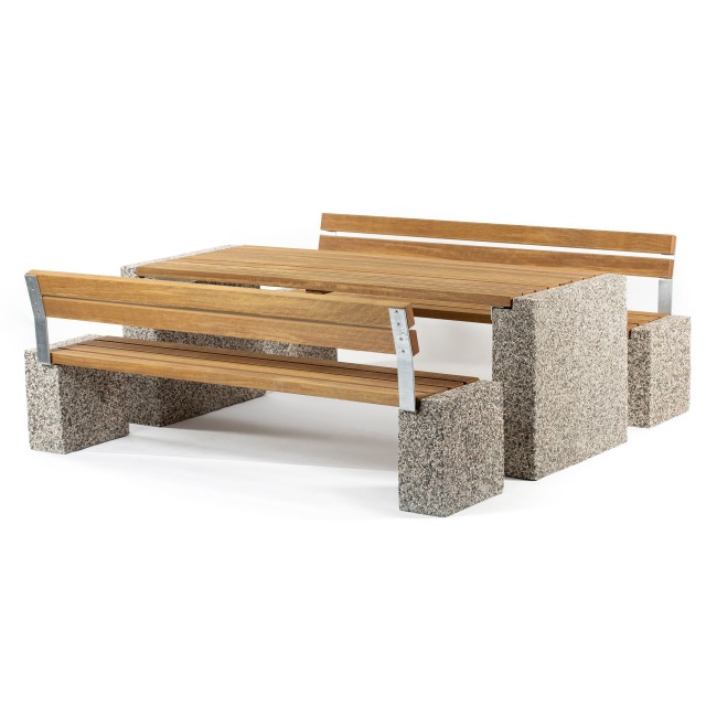 Bench Quadro 420 with backrest