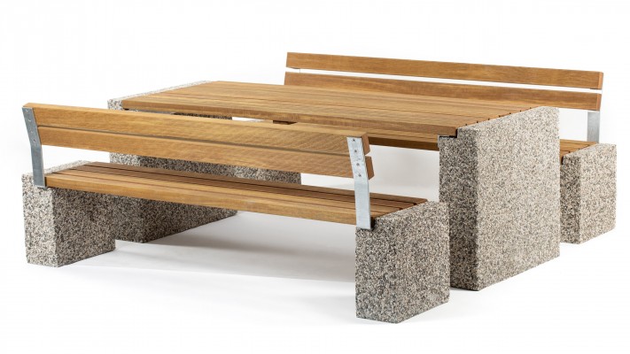 Bench Quadro 420 with backrest