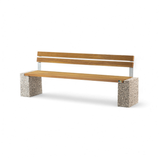 Bench Quadro 420 with backrest