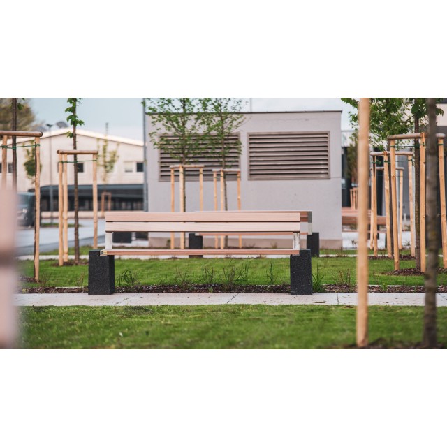 Bench Quadro 420 with backrest