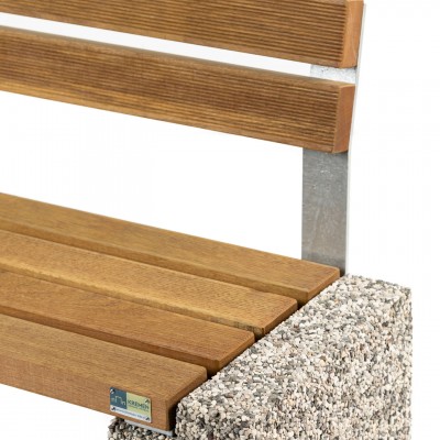 Bench Quadro 420 with backrest