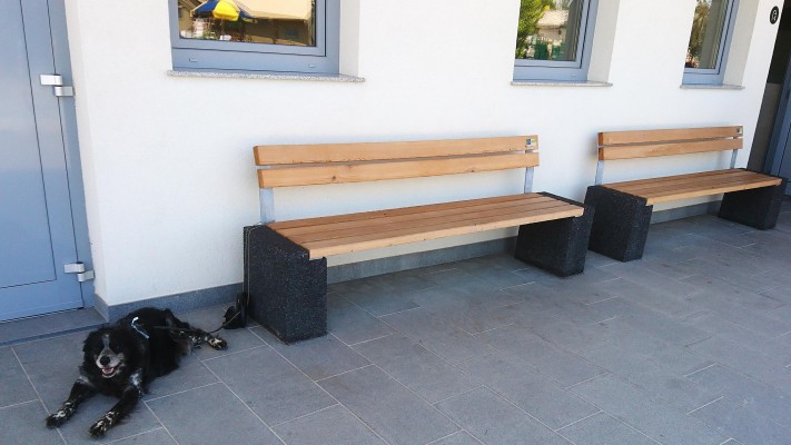 Bench Quadro 420 with backrest